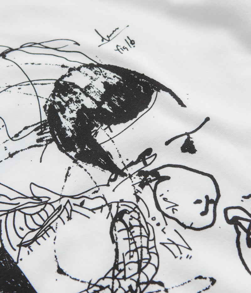 Last Resort AB Fig 16 Long Sleeve T-Shirt in White and Black
