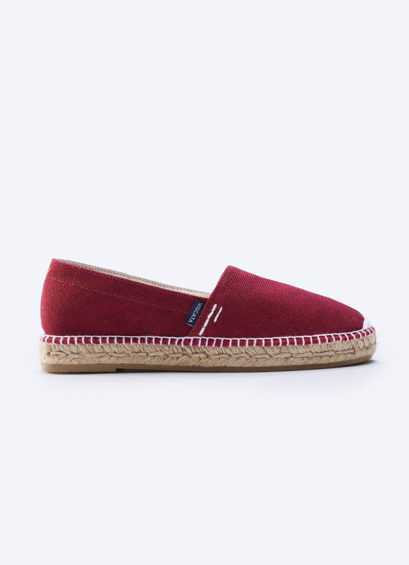 Llafranc Limited Edition Garnet Canvas Slip On Women Espadrille Flat