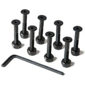Loaded Countersunk Hardware - Black - 1.25"