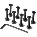 Loaded Countersunk Hardware - Black - 1"