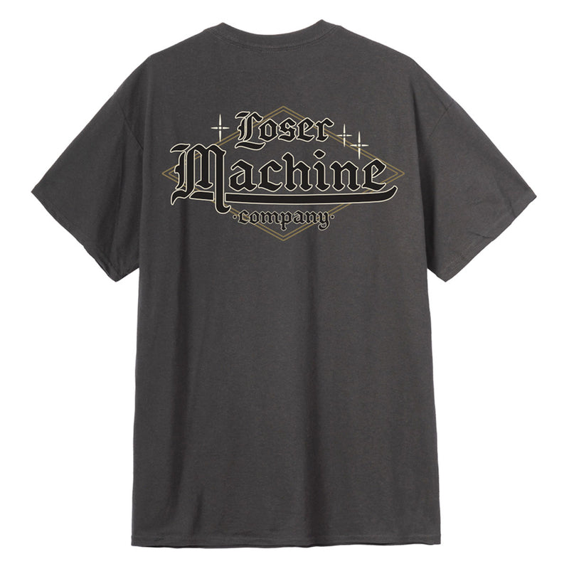 Loser Machine Upper Class Pocket T-Shirt - Charcoal