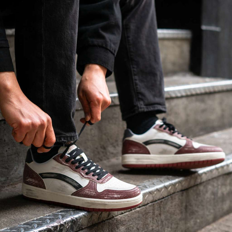 Men's Cross Court | Black x Red
