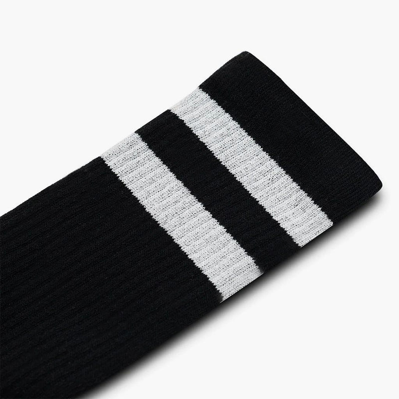 Men's Eco-Friendly Crew Socks | Black + White