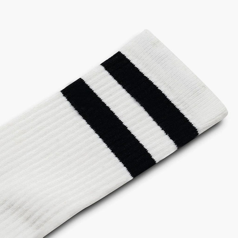 Men's Eco-Friendly Crew Socks | White + Black