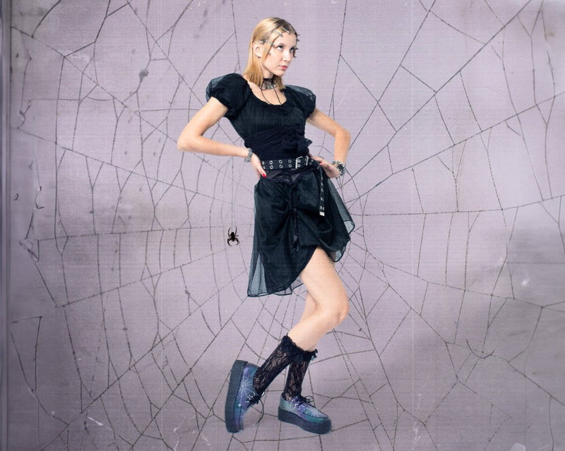 V3166 Midnight Chameleon Spiderweb Glow Viva Mondo Creeper