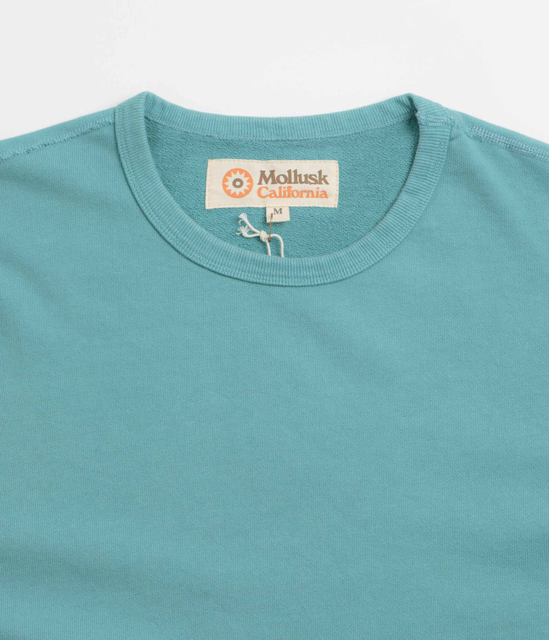 Mollusk Max Crewneck Sweatshirt in Faded Sapphire