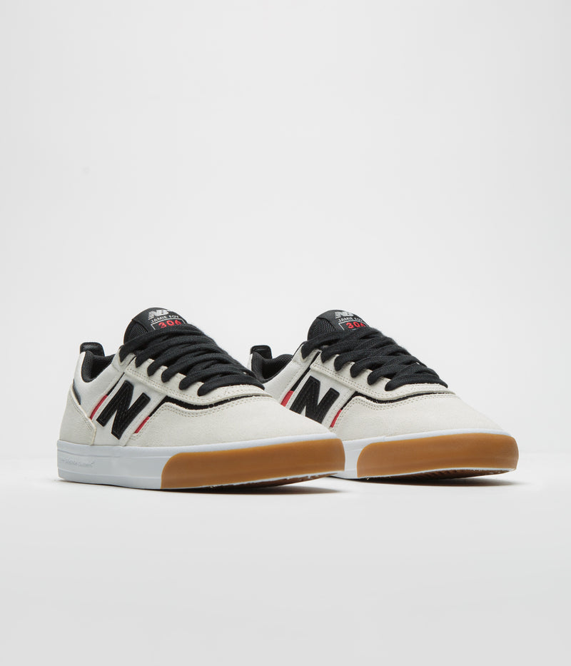 New Balance Numeric 306 Jamie Foy Shoes in Sea Salt and White