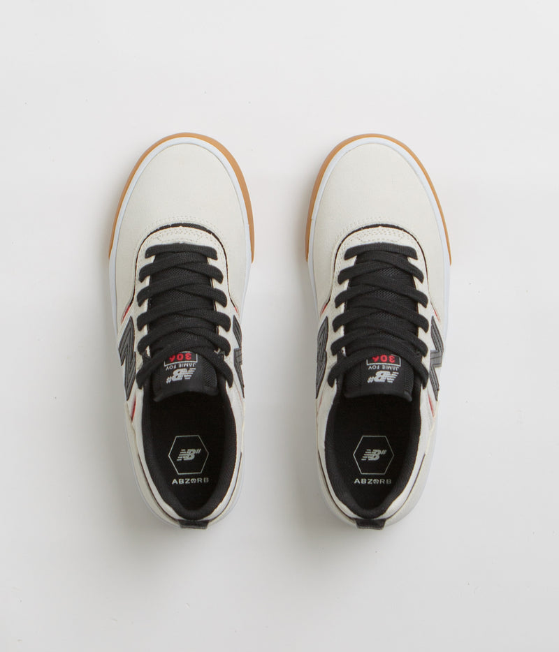 New Balance Numeric 306 Jamie Foy Shoes in Sea Salt and White