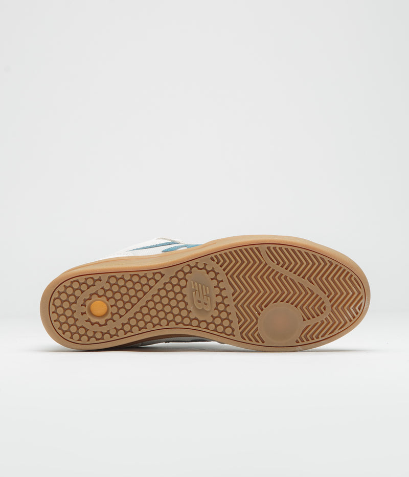 New Balance Numeric 430 Shoes in Sea Salt and Green