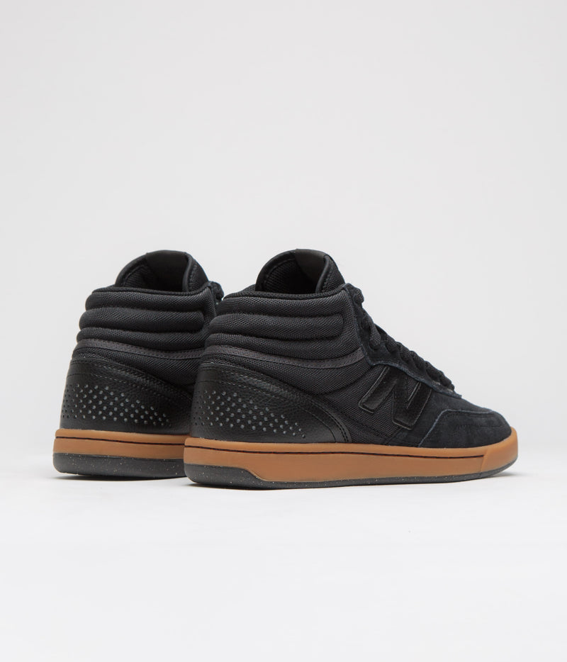 New Balance Numeric 440 Hi Shoes in Black and Black / Gum
