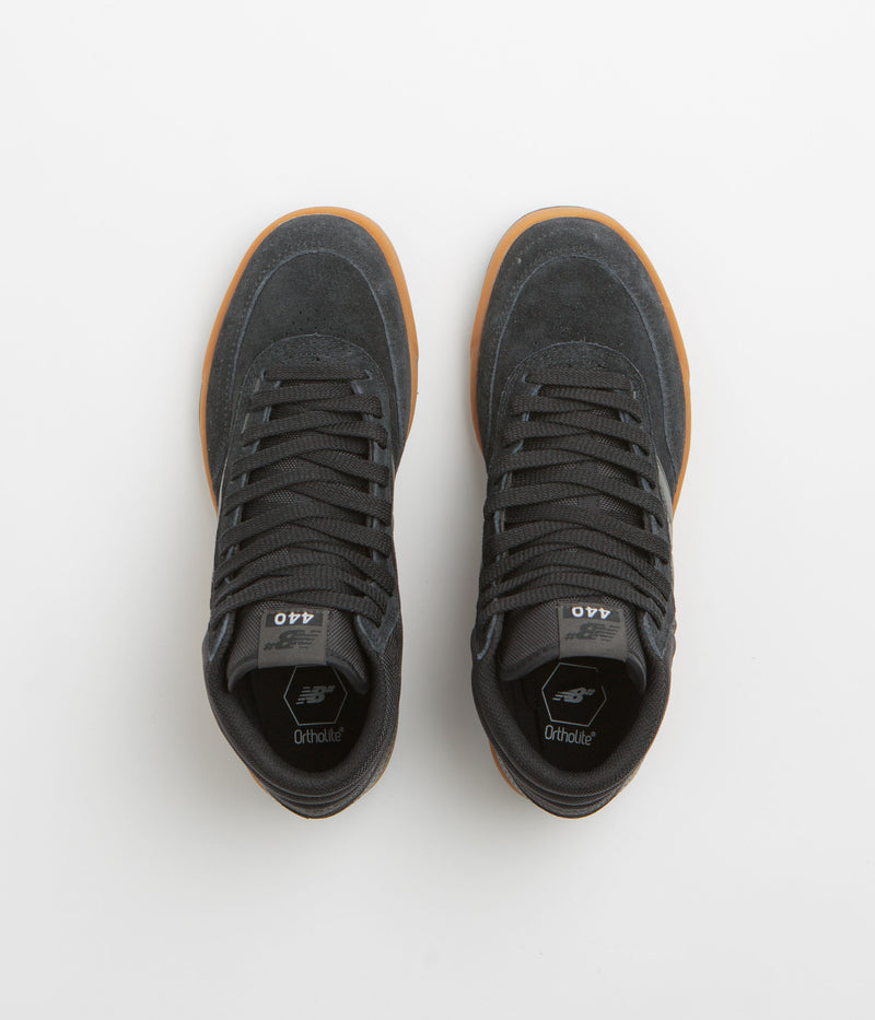 New Balance Numeric 440 Hi Shoes in Black and Black / Gum