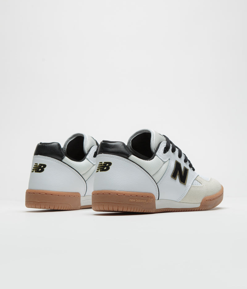 New Balance Numeric 600 Tom Knox Shoes in White and Black