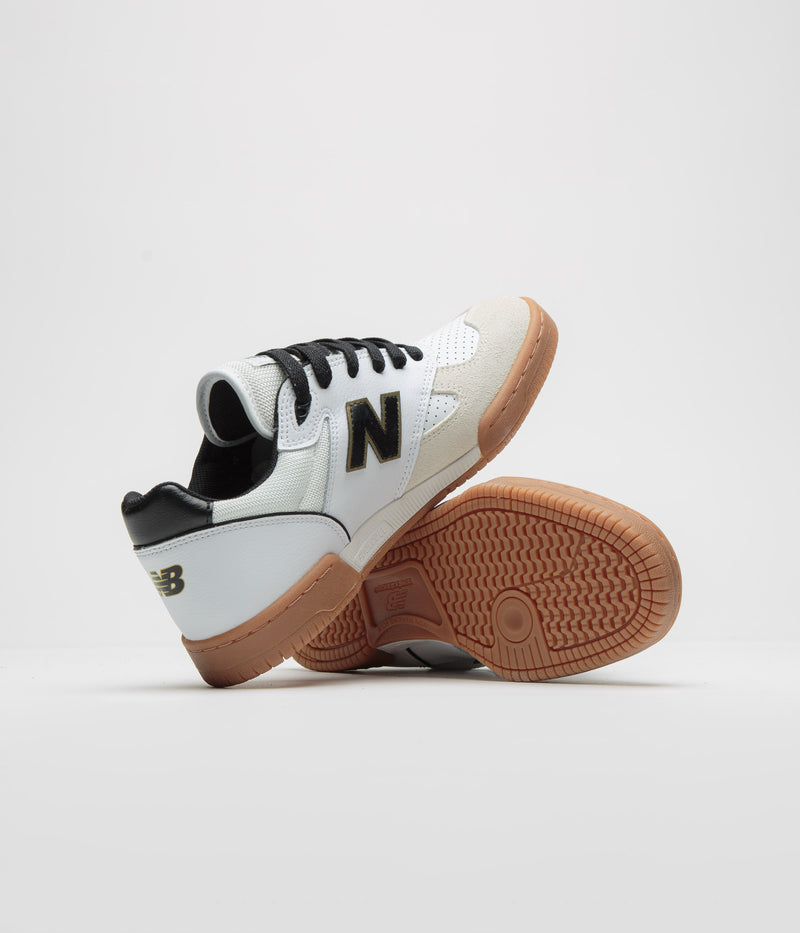 New Balance Numeric 600 Tom Knox Shoes in White and Black
