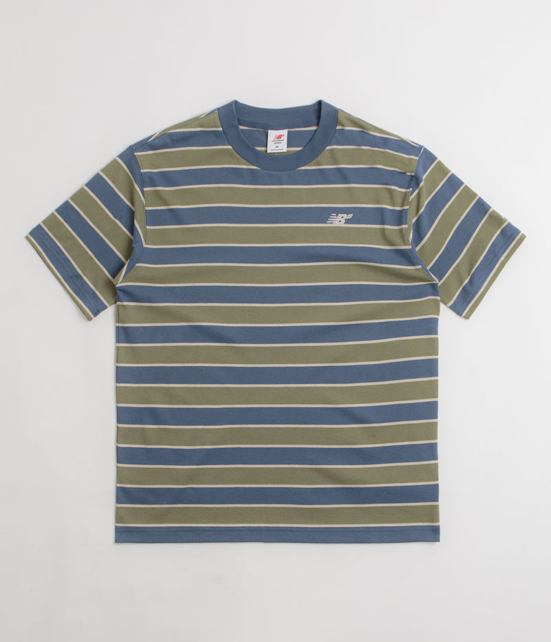New Balance Numeric Thin Stripe T-Shirt in Blue