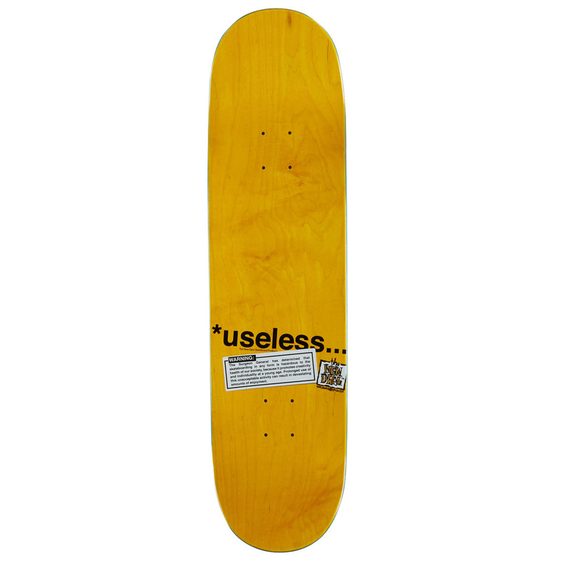 New Deal Useless Wooden Toys Popsicle Skateboard Complete - 8.50"