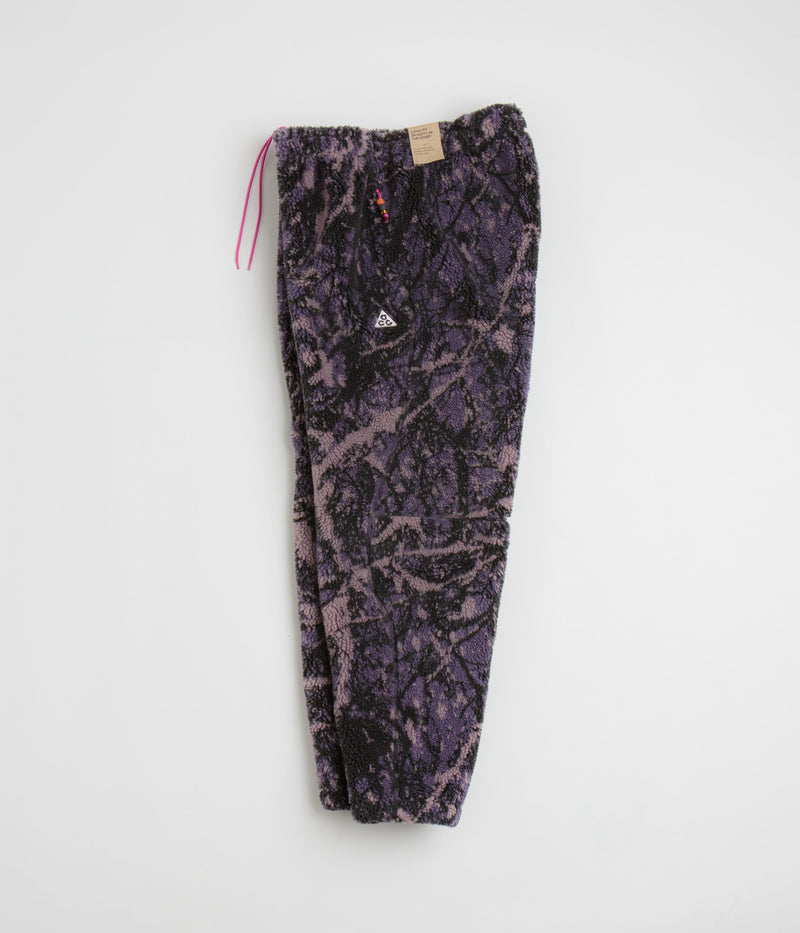 Nike ACG Canwell Glacier Windproof Pants in Dark Raisin and Black / Black / Summit White