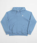 Nike ACG Tuff Fleece Triangle Hoodie in Work Blue and Sea Glass / Summit White