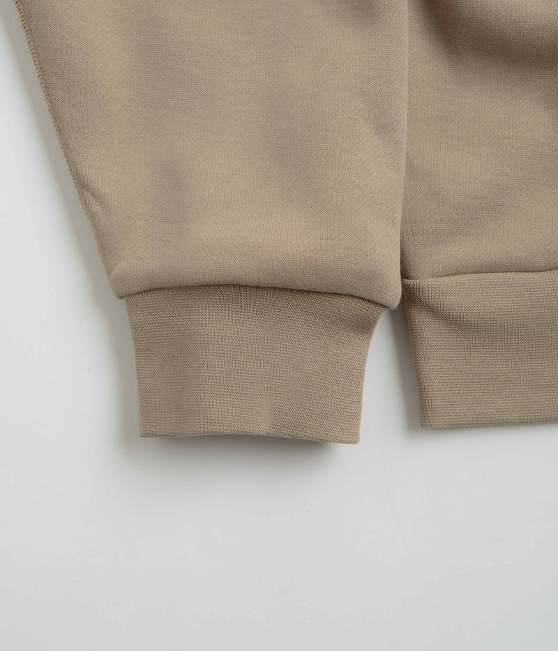 Nike SB Essential Logo Full Zip Hoodie in Khaki and White
