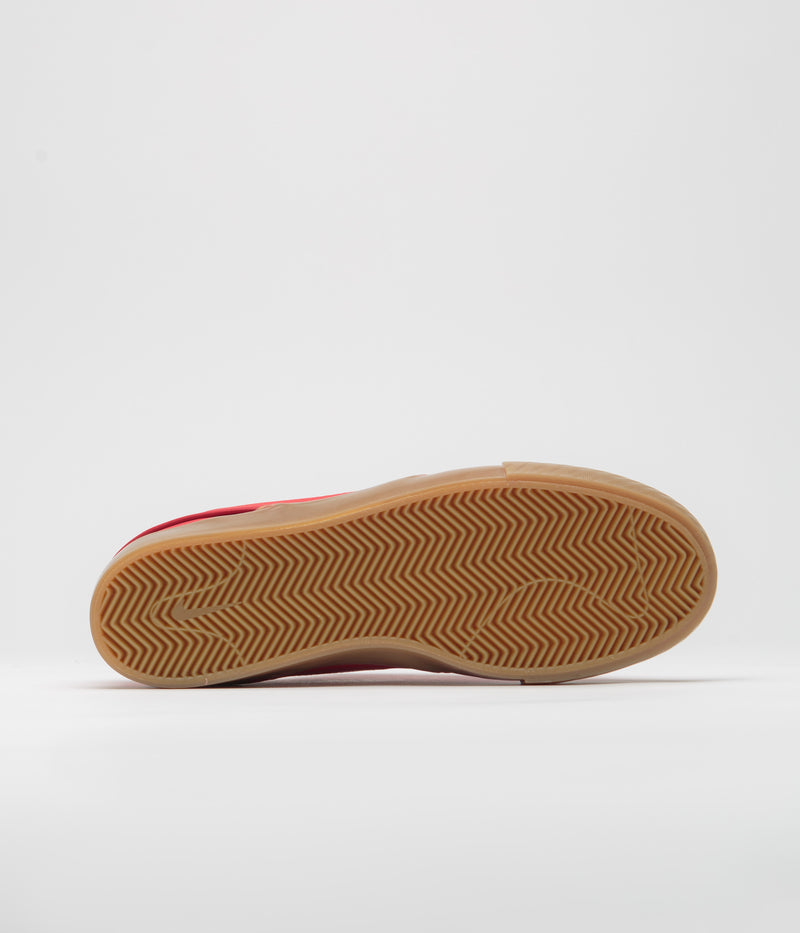 Nike SB Orange Label Janoski Shoes in University Red and White and University Red
