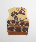 Nike SB Snake Sweater Vest in Celestial Gold and Light British Tan