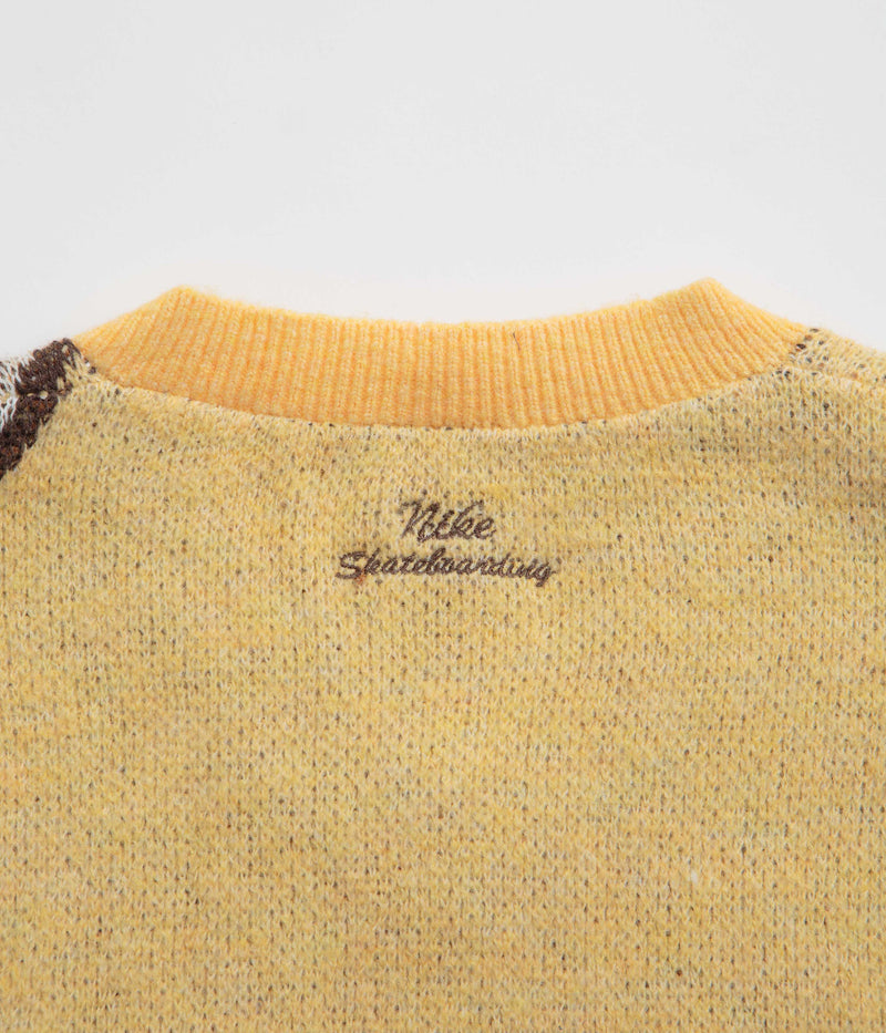 Nike SB Snake Sweater Vest in Celestial Gold and Light British Tan