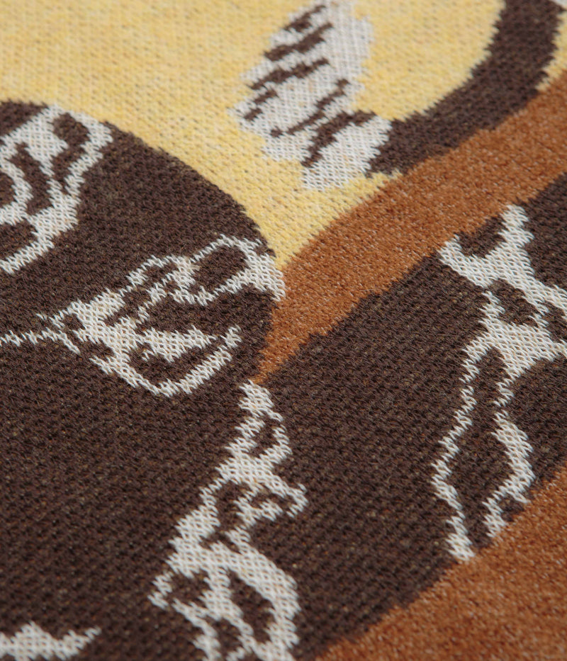 Nike SB Snake Sweater Vest in Celestial Gold and Light British Tan