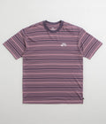 Nike SB Striped T-Shirt in Plum Dust