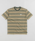 Nike SB Striped T-Shirt in Vintage Green