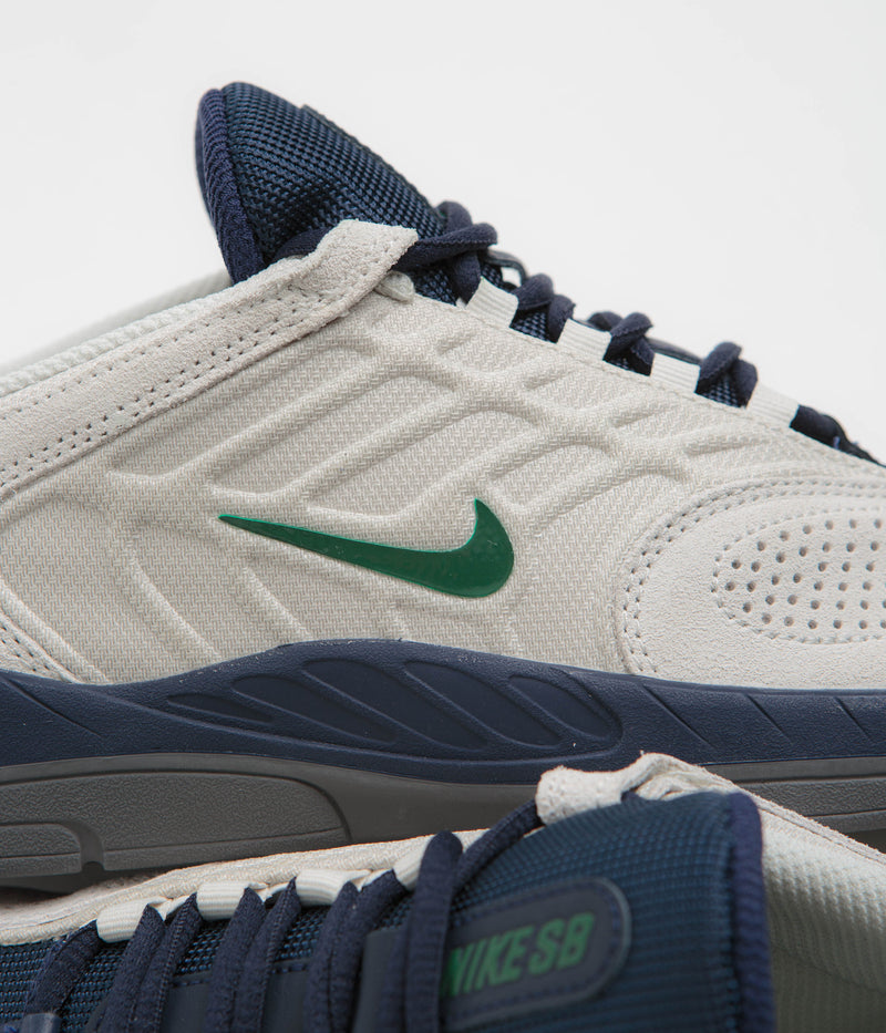 Nike SB Vertebrae Shoes in Light Bone and Fir and Midnight Navy - Obsidian