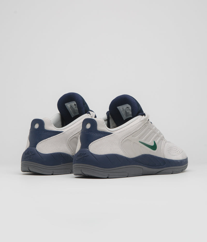 Nike SB Vertebrae Shoes in Light Bone and Fir and Midnight Navy - Obsidian