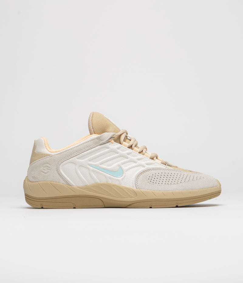 Nike SB Vertebrae TE Shoes in Coconut Milk and Jade Ice and Sesame - Gold