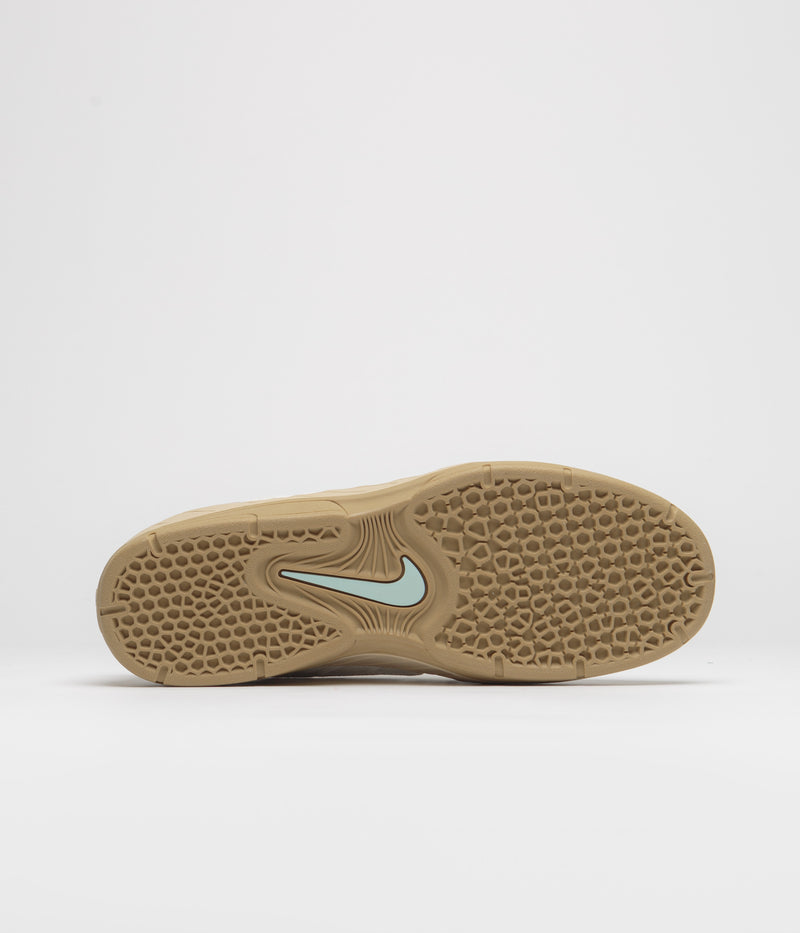 Nike SB Vertebrae TE Shoes in Coconut Milk and Jade Ice and Sesame - Gold