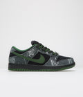 Nike SB x There Skateboards Dunk Low Shoes in Black and Gorge Green and Summit White