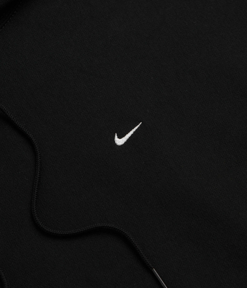 Nike Solo Swoosh Hoodie in Black and Black / White / White