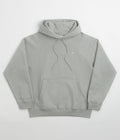 Nike Solo Swoosh Hoodie in Dark Grey Heather and Light Smoke Grey / White / White