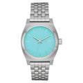 Nixon Medium Time Teller Watch - Silver/Turquoise