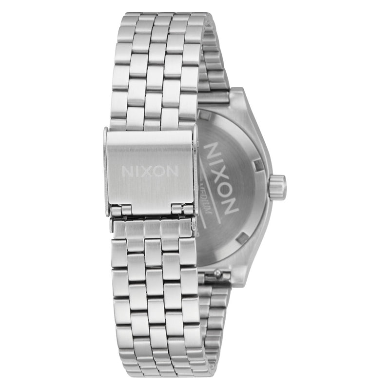 Nixon Medium Time Teller Watch - Silver/Turquoise