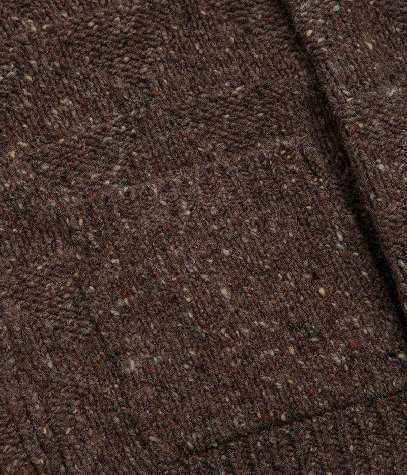 Norse Projects Erik Donegal Diamond Jacket in Seal Brown