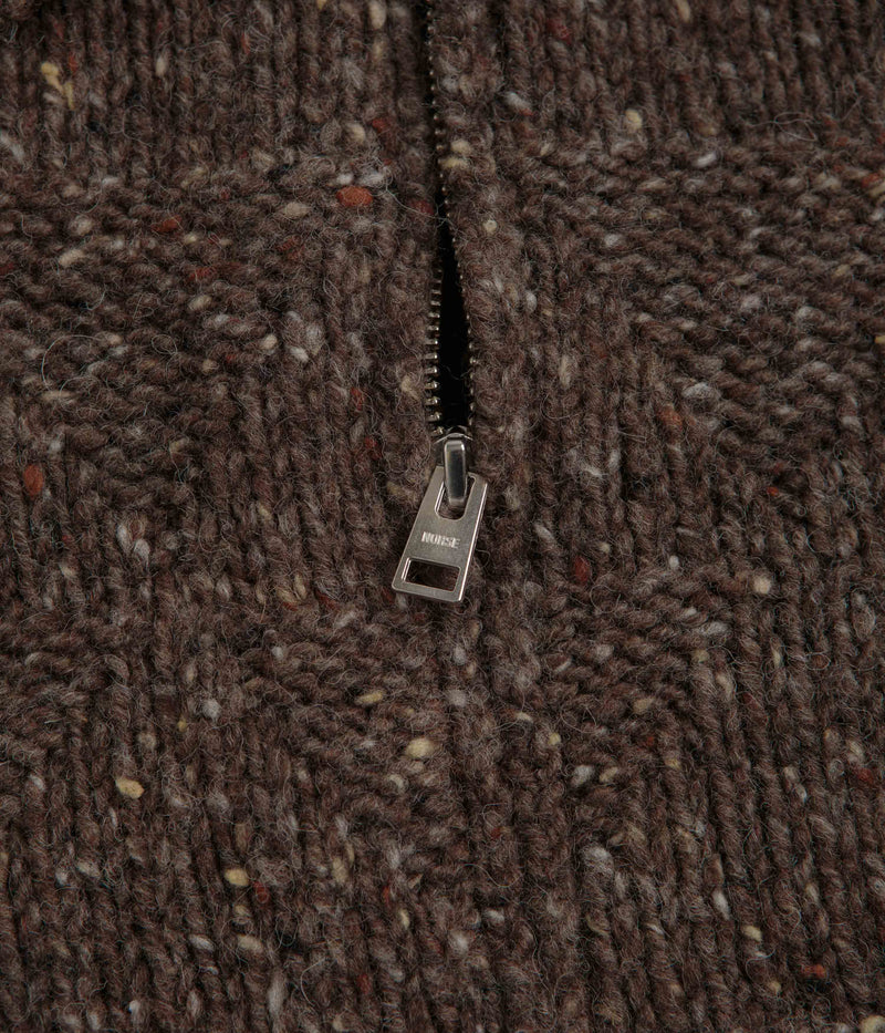 Norse Projects Erik Donegal Diamond Jacket in Seal Brown