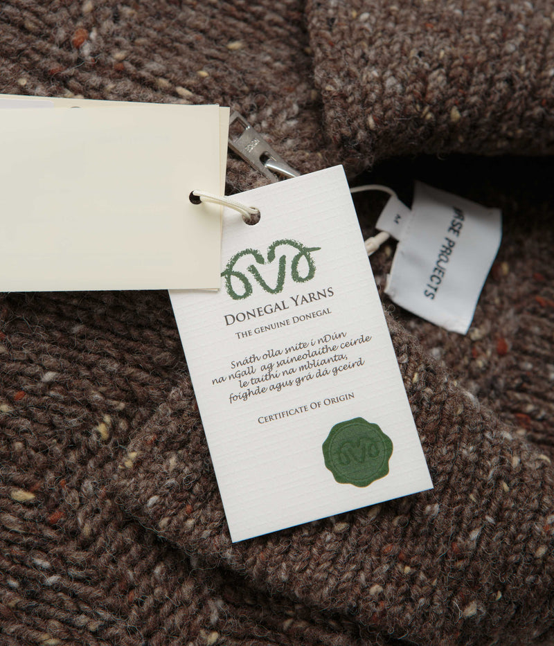 Norse Projects Erik Donegal Diamond Jacket in Seal Brown