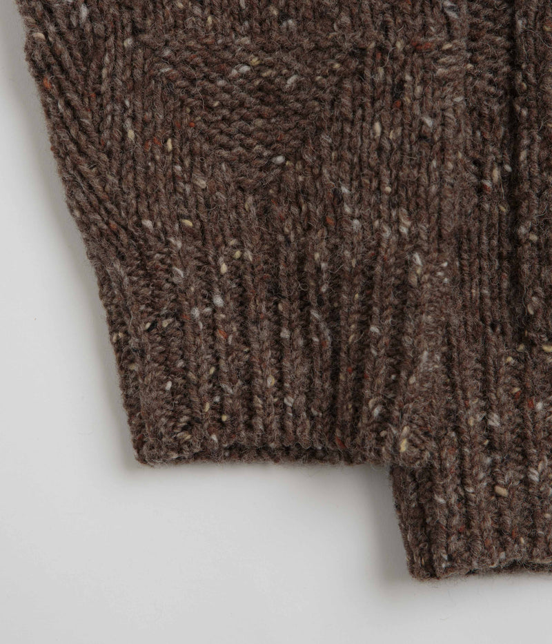 Norse Projects Erik Donegal Diamond Jacket in Seal Brown
