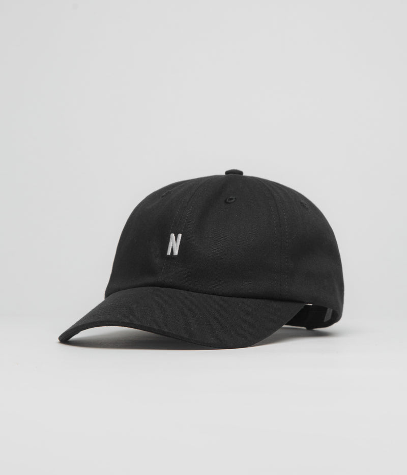 Norse Projects Twill Sports Cap in Black