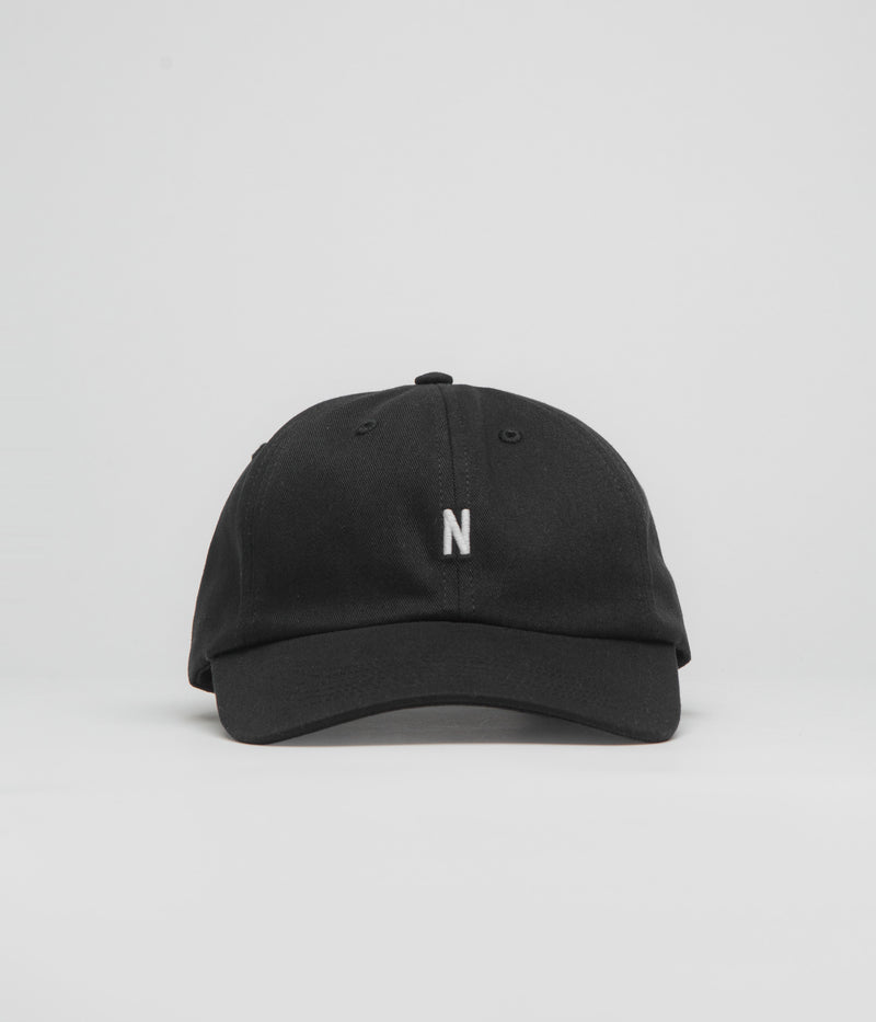 Norse Projects Twill Sports Cap in Black