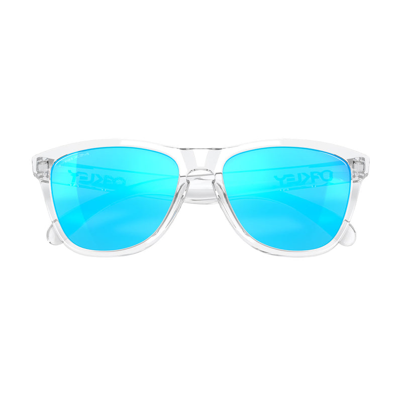 Oakley Frogskins Sunglasses - Crystal Clear/PRIZM Sapphire Lens