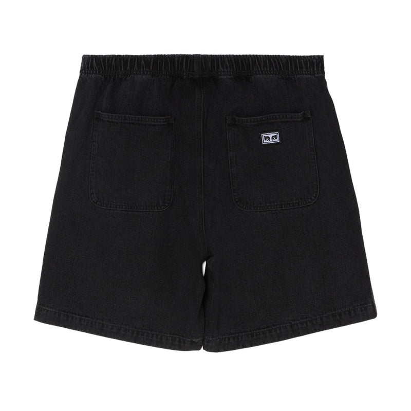Obey Easy Denim Shorts - Washed Black