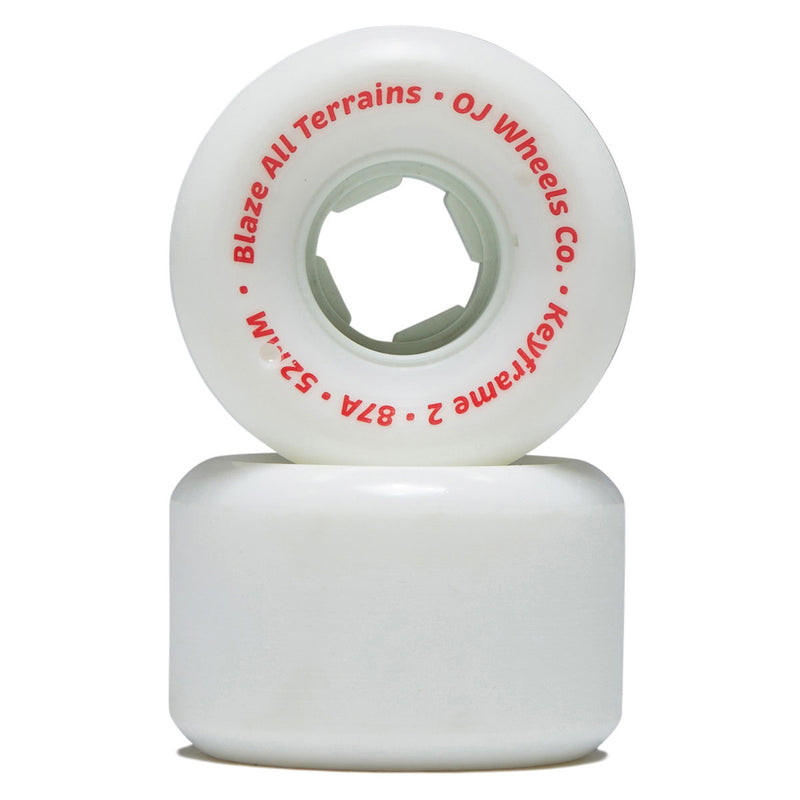 OJ Keyframe 2 87a Skateboard Wheels - White - 52mm