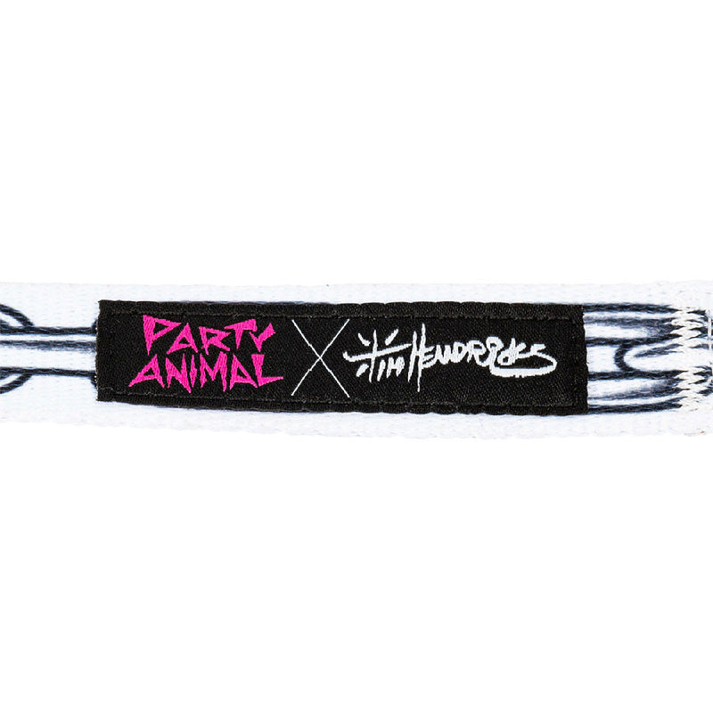 Party Animal x Tim Hendricks Chain Dog Collar - White