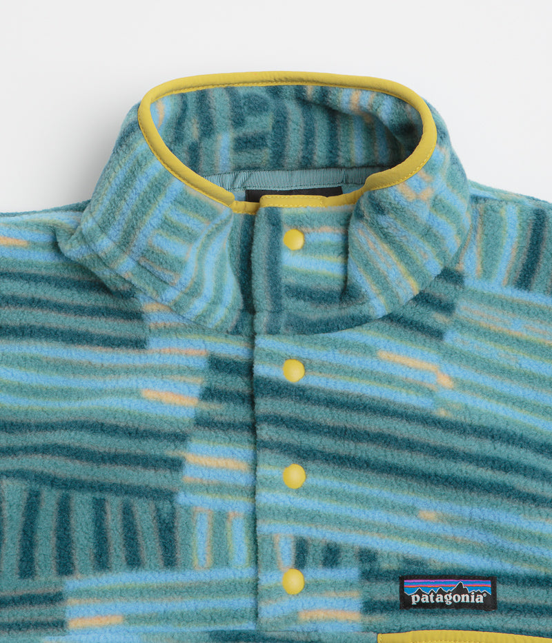 Patagonia Lightweight Synchilla Snap-T Fleece in Quilty Fitz: Wetland Blue