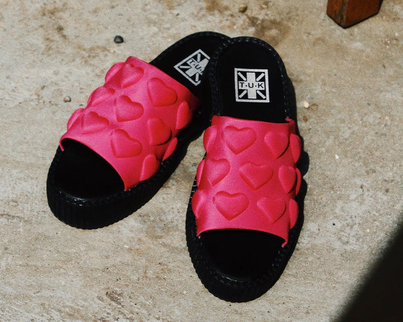 V3303L Pink Puff Heart Mondo Sandal