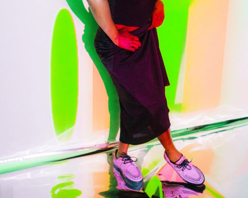 A3033 Pink Suede Sneaker